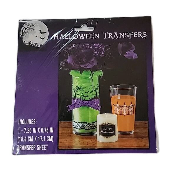 Unbranded Other - Halloween Transfers Sheet 5 Designs Trick Or Treat Pumpkins Apply Water Craft